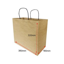 Twist Handle Paper Bags LARGE (150pcs)