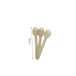 *PACK Wooden Spork (100*10)
